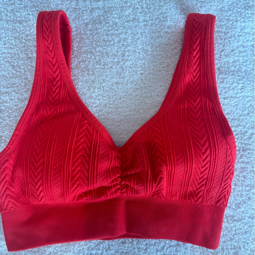 Aerie Seamless Cable Knit Padded Bralette Small - Picture 2 of 4